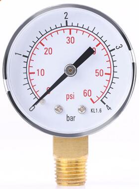 High Accurate Pressure Gauge For Fuel Air Oil Or Water 0-4ba