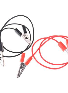 Red +balck 40CM 5A Double Alligator Clip Clamp Test Booster