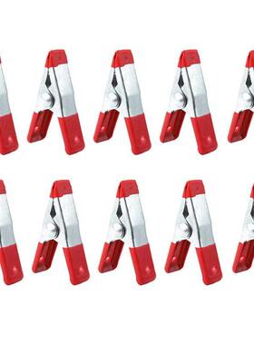 10PCS Metal Spring Clamps 2" Clip Soft Plastic Tips