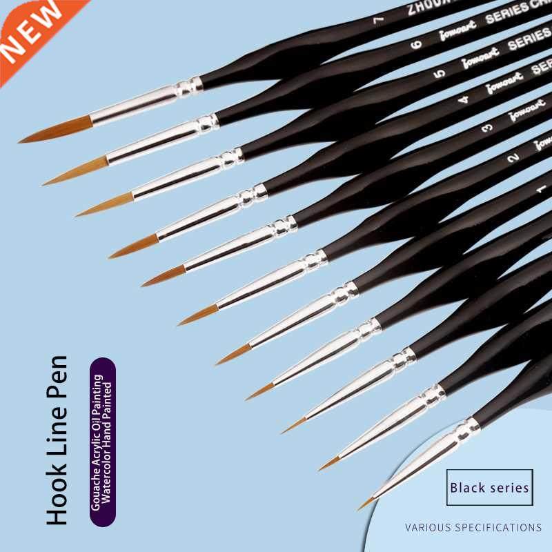 3 Colors Triangle Birch Rod Miniature Hook Line Pen Art Pain