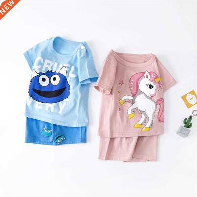 T-shirt + Shorts Two Piece Set Summer Children's Clothes