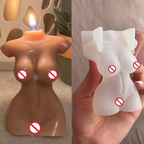 Plump Woman Candle Silicone Mold 3D Art Wax Mold Male Body P
