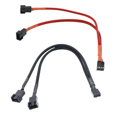 4 Pin Y Splitter Cable 4 Pin PWM Female to 3/4 Pin Motherboa
