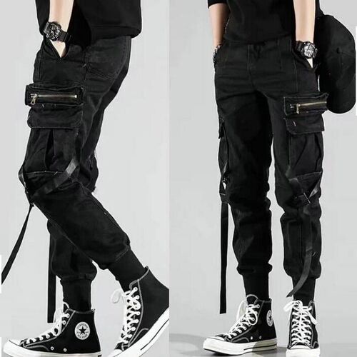 Men's Side Pockets Harem Pants 2021 Autumn Hip Hop Casua