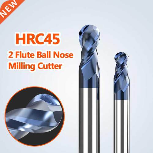 HRC45 2 Flute Cbide End Mill TiSiN Nano Coated Tungsten St