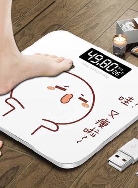 Bathroom Scale USB Electronic Digital Weight Scale Body Fat