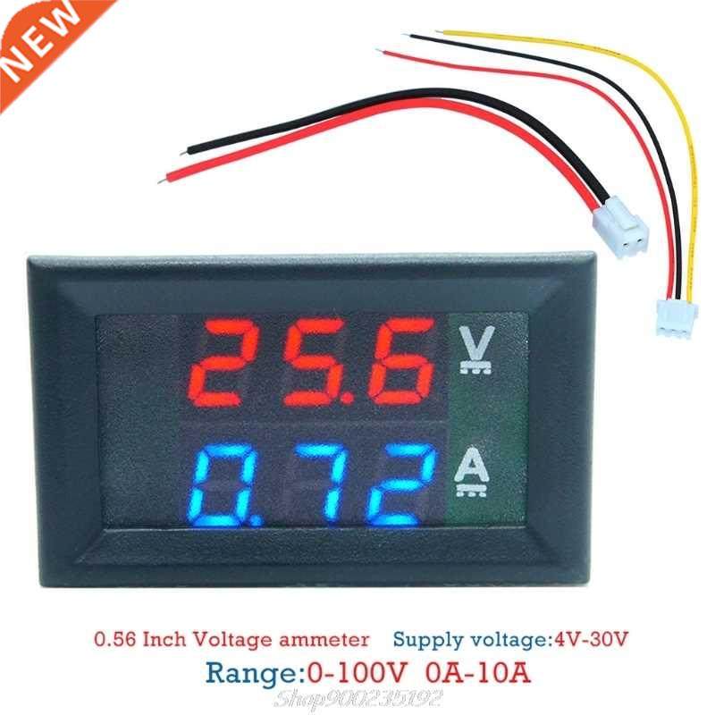 Digital Voltmeter Ammeter DC100V 10A Panel Amp Volt Voltage