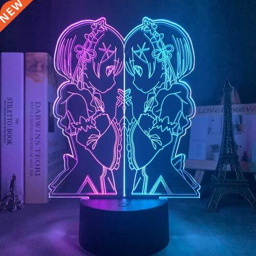 Anime d Lamp Rem and Ram From Re Zero Starting Life In Anot