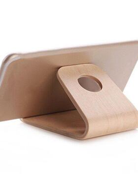 Solid Wood Phone Holder Universal Mobile Desktop Stand Multi