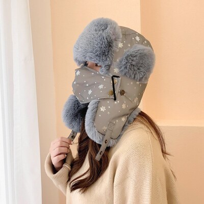 2021 Winter Bomber Hat Artificial Fur Russian Ushanka