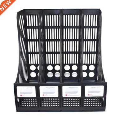 File Holder Document Tray 4-Grid Desktop Storage File Organi