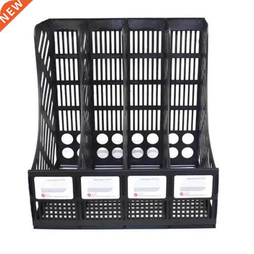 File Holder Document Tray 4-Grid Desktop Storage File Organi