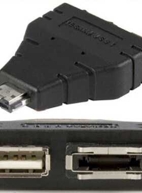 eSATAp (Power over eSATA) Male Combo to USB 2.0 A Female + e