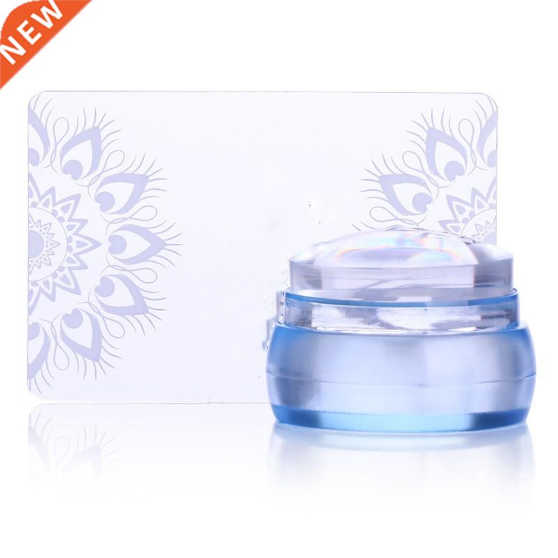 Nail Art Templates Clear Jelly Silicone Nail Stamper for St