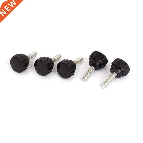 M4x15mm Male Thread Screw on Type Round Head Clamping Knob G