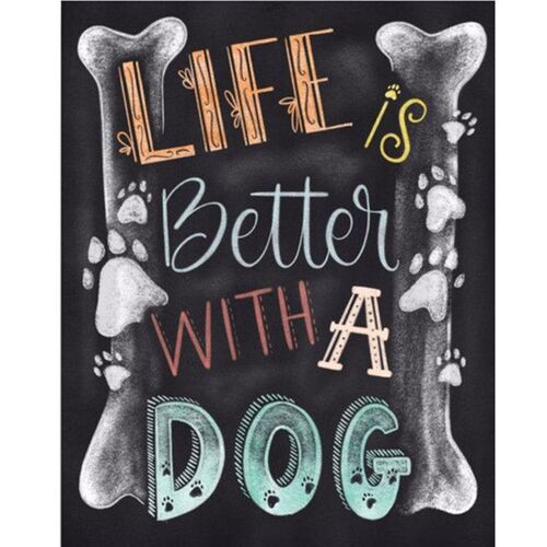 Dog Bone DIY 5D Full Drill Diamond Painting Embroidery Cross