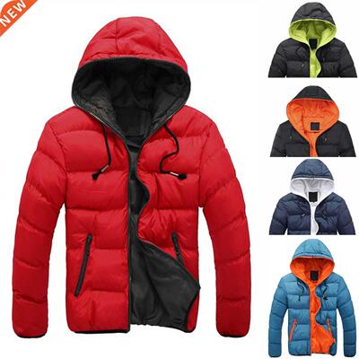 Winter Parka Men Windbreak Plus Velvet Thick Warm Windproof