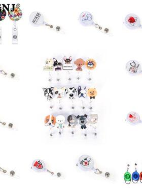 1pc Doctors Nurse Office Retractable Pull Badge ID Lanyard N