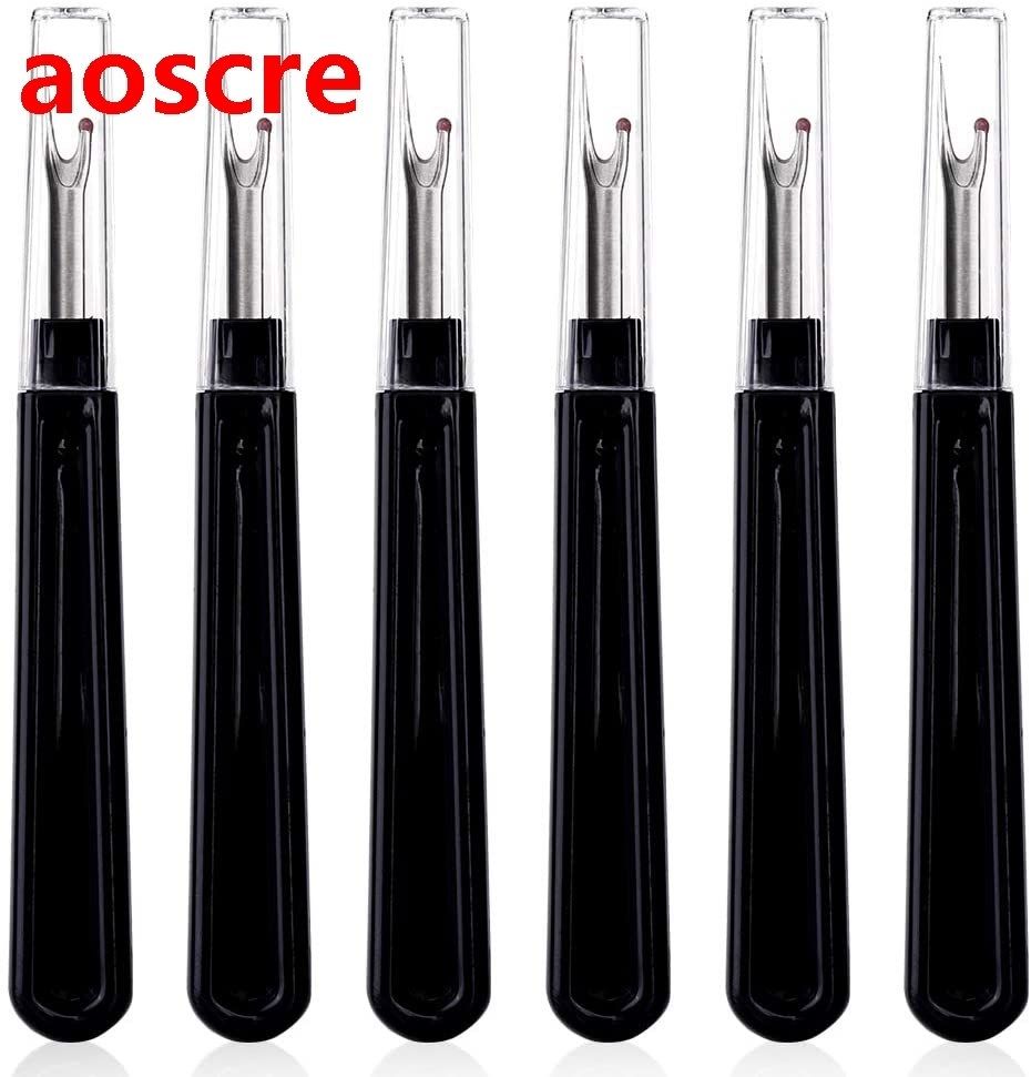 6Pcs/Set Plastic Handle Craft Thread Cutter Seam Ripper Stit