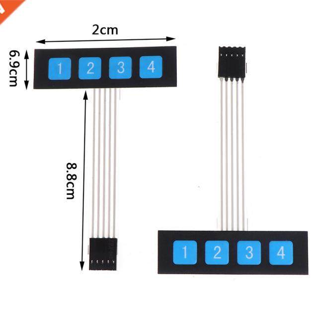 5pcs 1x4 4 Key Matrix Membrane Switch Keypad Keyboard Contro