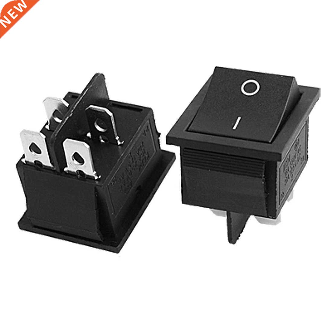 2pcs AC 16A/250V 20A/125V 4 Pin ON-OFF 2 Position DPST Snap