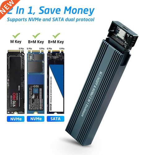 M2 SSD shell NVME shell M.2 to USB 3.1 SSD dpter with OTG