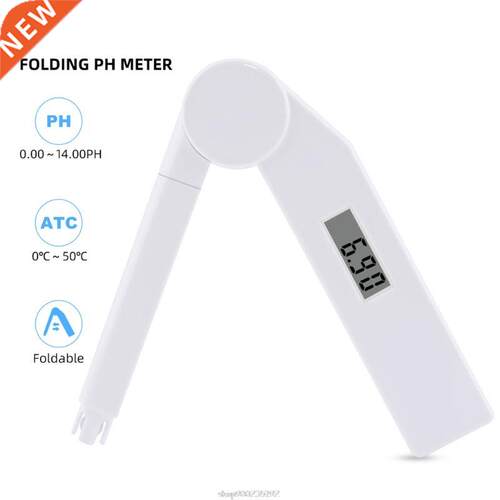 Fold PH Meter Digital Water Quality Tester with 0-14 PH Meas