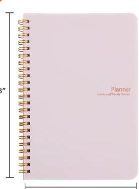 Non dated daily weekly monthly planner agenda notebook diary