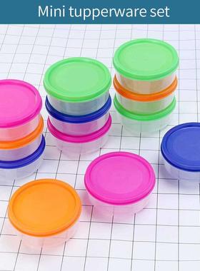 12PCs 8.5cm Food Container Plastic Bento Fresh-Keeping Box F