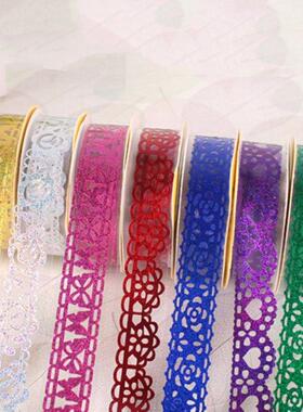 Beautiful 1 Roll  Washi Lace Roll Decorative Sticky Ribbo