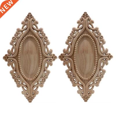 Unpainted European Clear Wood-Carved Applique Onlay Picture