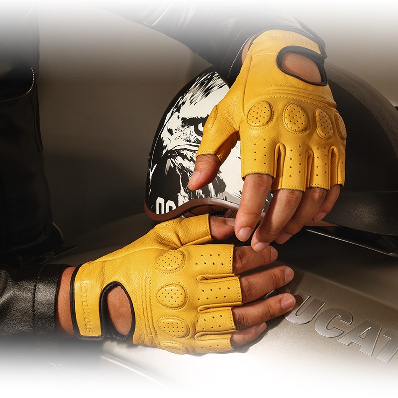 Sheepskin Motorcycle gloves waterproof breathable scooter