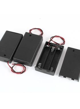 3 Pcs Two Wire ON/OFF Switch 3 x 1.5V AAA Battery Holder Cas