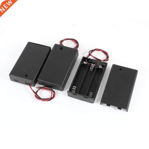 3 Pcs Two Wire ON/OFF Switch 3 x 1.5V AAA Battery Holder Cas