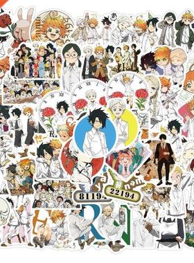 50pcs/pack Japanese Anime The Promised Neverland Stickers f