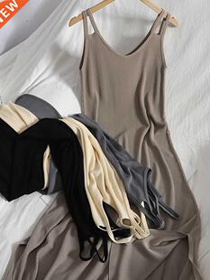 Yitimoky Camis Dress Women Knitted Baless Korean Fashion S