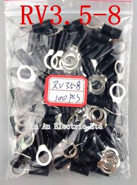 RV3.5-8 Black Ring insulated terminal cable Crimp Terminal s