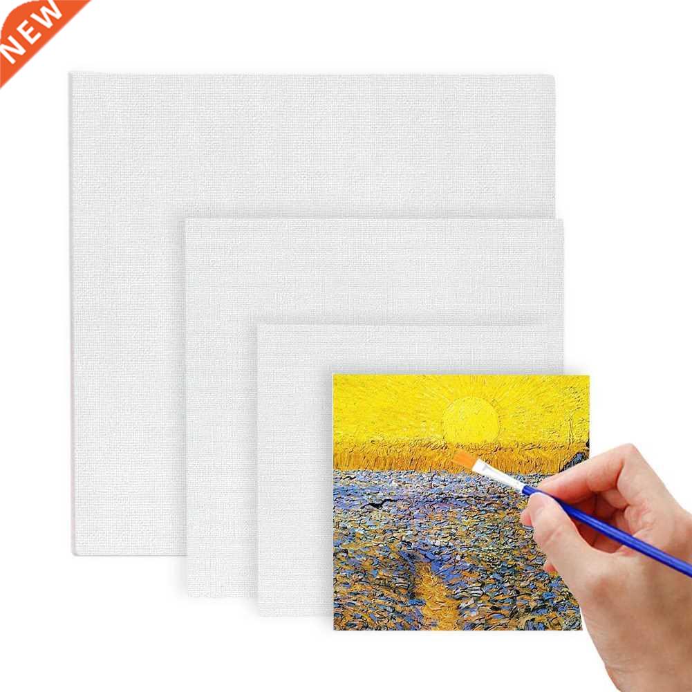 6Pcs Cotton Wood Frame Canvas Oil Painting Professional Art