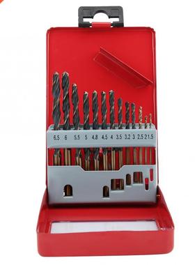 13pcs Straight Shank HSS Twist Drill Bit Set 1.5-6.5mm 适用