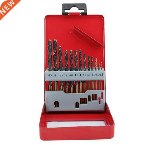 13pcs Straight Shank HSS Twist Drill Bit Set 1.5-6.5mm 适用