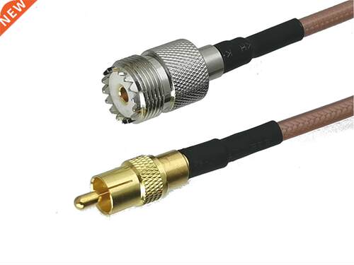 RG142 UHF SO239 Female jack to RCA TV Male plug Straght Con