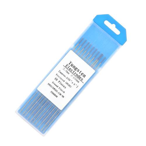 10 pcs Yttrium Tungsten Electrodes WY20 Blue Tip 适用于 Tig