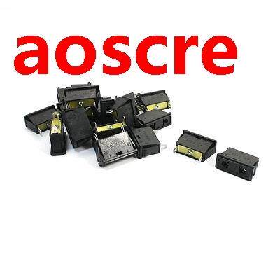 AC 250V 10A 2Pin Panel Mount US EU Power Socket Black