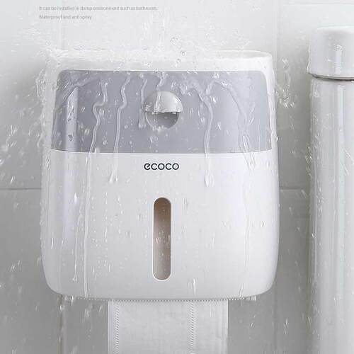 Waterproof Toilet Paper Holder Plastic Wall Mounted For Toil