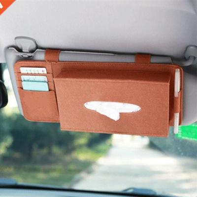 Car Tissue Box Case Sun Visor Type Hanging Tissue Box Car Na