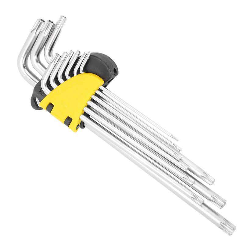 9PCS Star Shape Hex Socket Wrench Set Extended Length Hex Ke