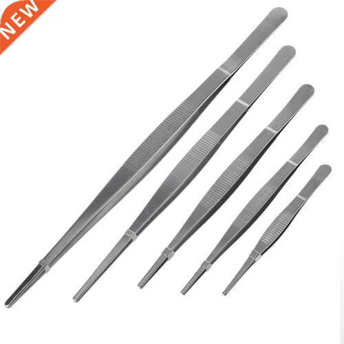 Toothed Tweezers Barbecue Stainless Steel Long Food Tongs St