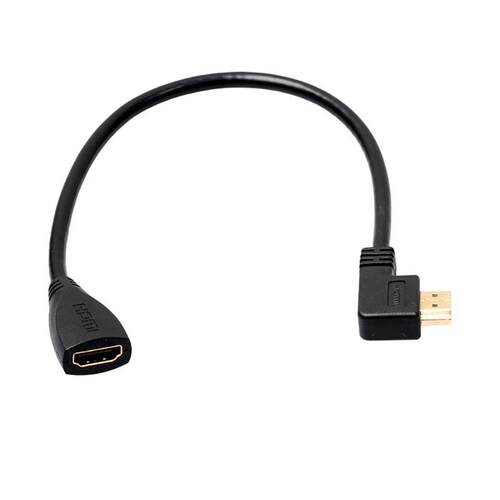 1080P 30cm HDMI Female to left 90 Degree Male Cable Adapter