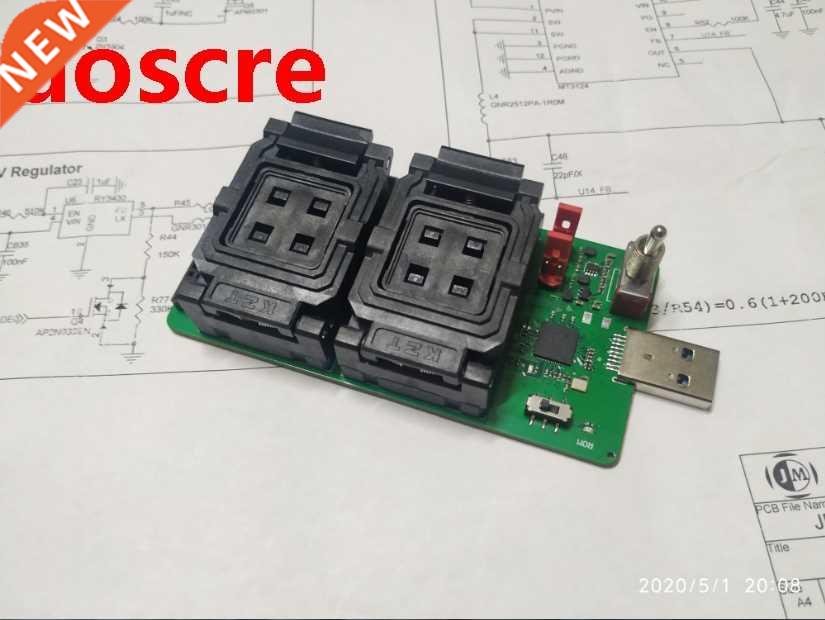 IS90 Test socket 8CE BGA12/152/TSOP48 FLASH Test Socket-封面