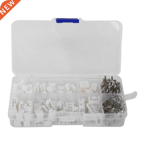 250Pcs Terminal Kits Plastic 2P-3P-4P Pins Connector Crimp T